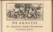 Headpiece from Analysis per Quantitatum Series, Fluxiones, ac Differentias? by Isaac Newton, 1711