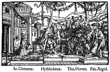 Headpiece from Thomas More's Utopia, 1518