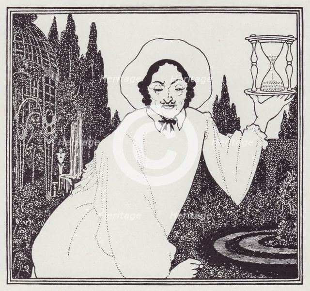 Headpiece to The Pierrot of the Minute, 1897. Creator: Aubrey Beardsley.