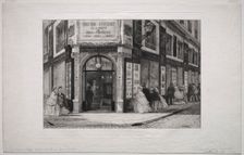 Headquarteres of the Société des Aquafortistes, 1864. Creator: Adolphe Théodore Jules Martial Potémont (French, 1828-1883)