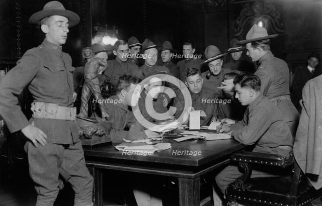 Headquarters -- 71st Regiment of the New York National Guard, 1917. Creator: Bain News Service.