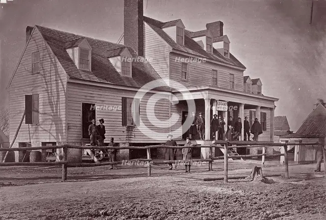 Headquarters of Capt. E.E. Camp, A.Q.M., at City Point, Virginia, 1861-65. Creator: Andrew Joseph Russell.