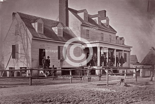 Headquarters of Capt. E.E. Camp, A.Q.M., at City Point, Virginia, 1861-65. Creator: Andrew Joseph Russell.