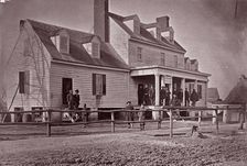Headquarters of Capt. E.E. Camp, A.Q.M., at City Point, Virginia, 1861-65. Creator: Andrew Joseph Russell