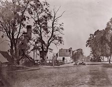 Headquarters of Capt. H.B. Blood, A.Q.M., at City Point, Virginia, 1861-65. Creator: Andrew Joseph Russell
