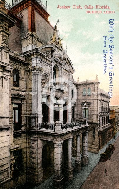Headquarters of the Jockey Club, Calle Florida, Buenos Aires, Argentina, early 20th century. Artist: Unknown
