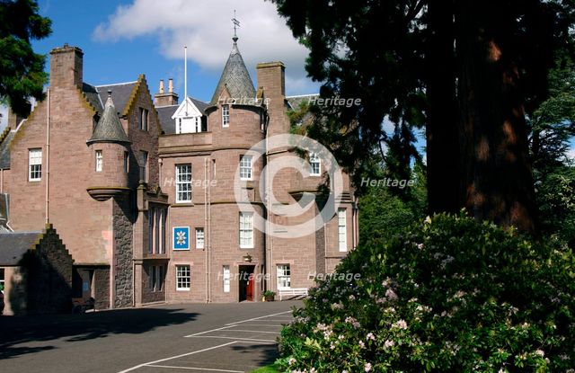Headquarters of the Royal Highland Regiment, Perth, Scotland. Creator: Peter Thompson.