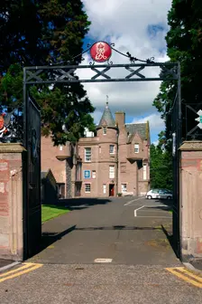 Headquarters of the Royal Highland Regiment, Perth, Scotland. Creator: Peter Thompson