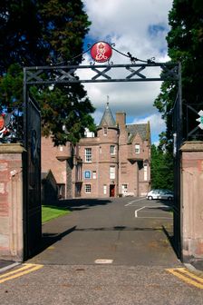 Headquarters of the Royal Highland Regiment, Perth, Scotland. Creator: Peter Thompson