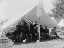 Headquarters, [Camp McKibbin, Maryland], 1893. Creator: William Cruikshank