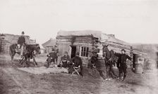 Headquarters, Co. F, 11th Rhode Island Infantry, Miner's Hill, Virginia, 1862. Creator: Unknown