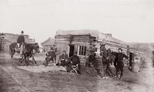 Headquarters, Co. F, 11th Rhode Island Infantry, Miner's Hill, Virginia, 1862. Creator: Unknown