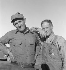 Heads of families on the Mineral King cooperative farm, Tulare County, California, 1938. Creator: Dorothea Lange