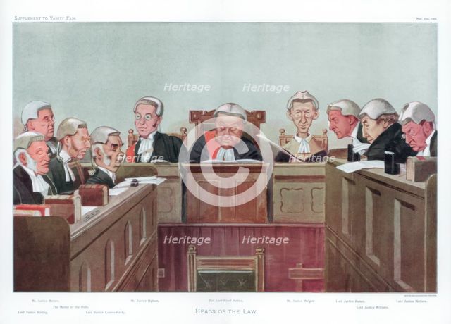 'Heads of the Law', 1902. Artist: Spy