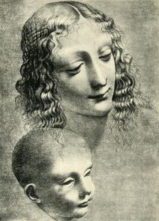 Heads of the Virgin and Child, c1492-1494, (1943). Creator: Giovanni Antonio Boltraffio