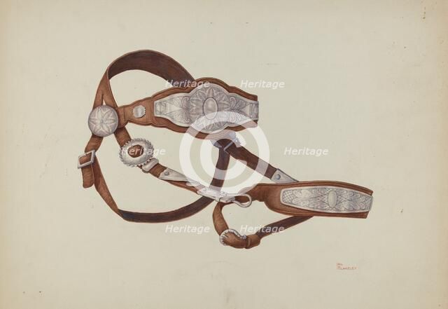 Headstall, c. 1940. Creator: Hal Blakeley.