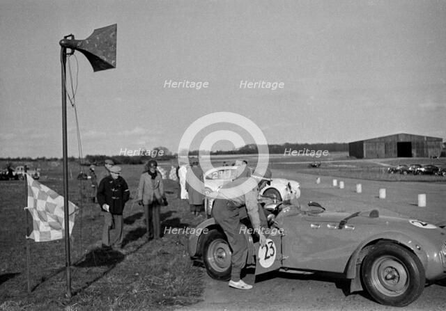 Healey Silverstone at Snetterton Circuit, Norfolk 1953. Creator: Unknown.