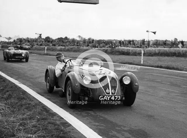 Healey Silverstone, Boston - Shattock at Goodwood 1952. Creator: Unknown.