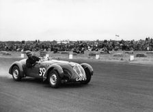Healey Silverstone, D.S. Boston at Boreham 1952 in the 100 mile sportscar race. Creator: Unknown