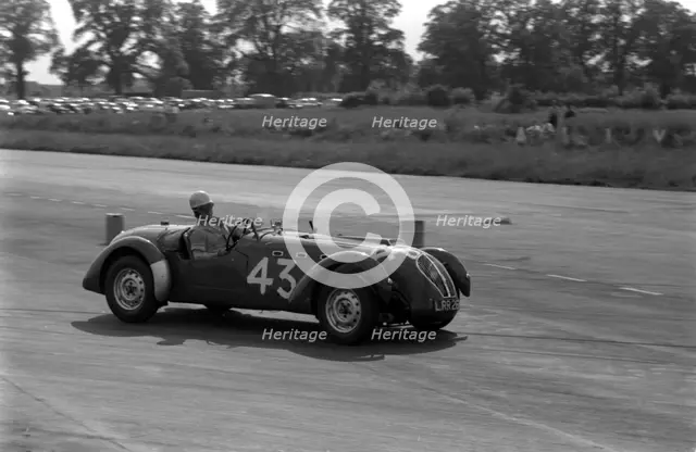 Healey Silverstone, J.C. Wimby at Silverstone 1955. Creator: Unknown.