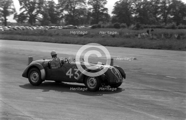 Healey Silverstone, J.C. Wimby at Silverstone 1955. Creator: Unknown.