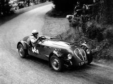 Healey Silverstone, R.M. Powell at Harleyford hill climb 1960. Creator: Unknown