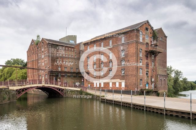 Healings Flour Mill, Back of Avon, Tewkesbury, Gloucestershire, 2023. Creator: Steven Baker.