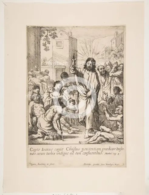 Healing the Infirm (Jésus-Christ guérit plusieurs malades en Galilée). Creator: Claude Vignon.
