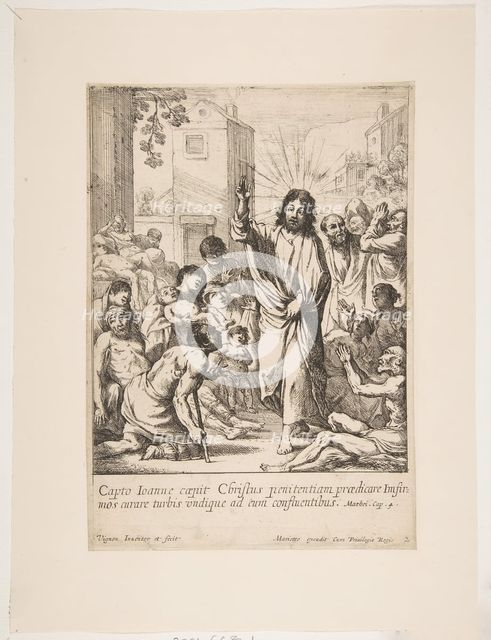 Healing the Infirm (Jésus-Christ guérit plusieurs malades en Galilée). Creator: Claude Vignon.