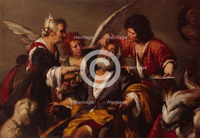 Healing of Tobit, 1632. Creator: Bernardo Strozzi.