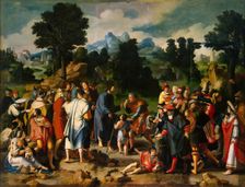Healing of Blind Man of Jericho (central panel), 1531. Creator: Lucas van Leyden