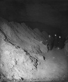Heaps of earth - Mammoth Cave, Edmondson County, Kentucky, c1893. Creator: Frances Benjamin Johnston
