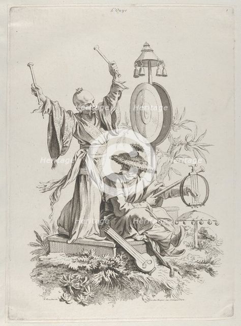 Hearing, 1720-70. Creator: Francois Boucher.