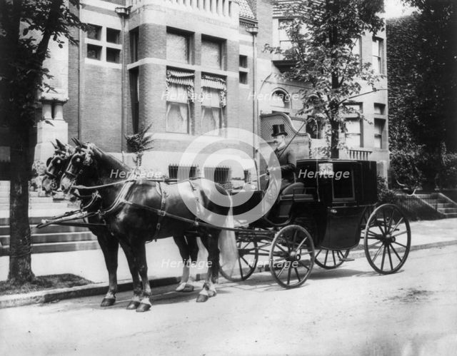 Hearst home, 1400 N.H. Ave., NW, Washington, D.C., 1900?. Creator: Frances Benjamin Johnston.