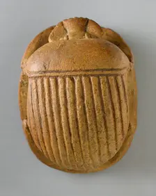 Heart Scarab (image 1 of 2), New Kingdom-Late Period (1569-525 BCE) or modern. Creator: Unknown