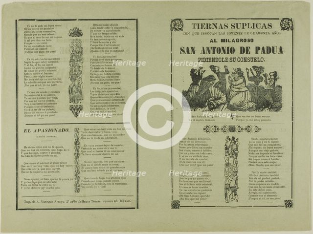 Heartfelt Pleas, 1890–99. Creator: José Guadalupe Posada.
