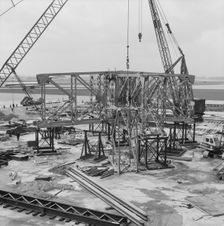 Heathrow Airport, BEA Servicing Hangar, Heathrow, Hillingdon, London, 07/04/1970. Creator: John Laing plc