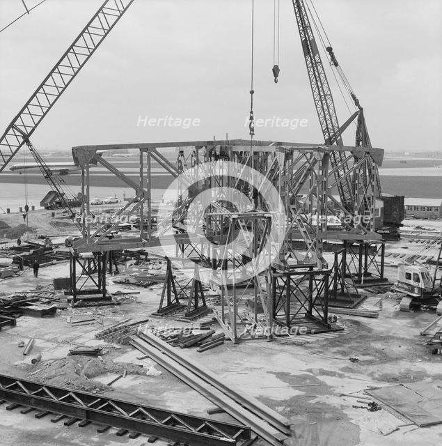 Heathrow Airport, BEA Servicing Hangar, Heathrow, Hillingdon, London, 07/04/1970. Creator: John Laing plc.