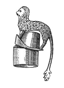 Heaume and crest of Edward, the Black Prince, in Canterbury Cathedral, 1924