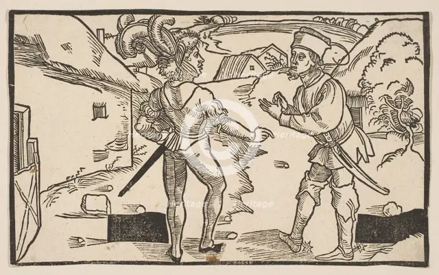 Heauton Timouroumenos, from The Comedies of Terence, 19th century reprint.n.d. Creator: Albrecht Durer.