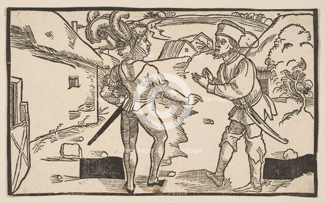 Heauton Timouroumenos, from The Comedies of Terence, 19th century reprint.n.d. Creator: Albrecht Durer.