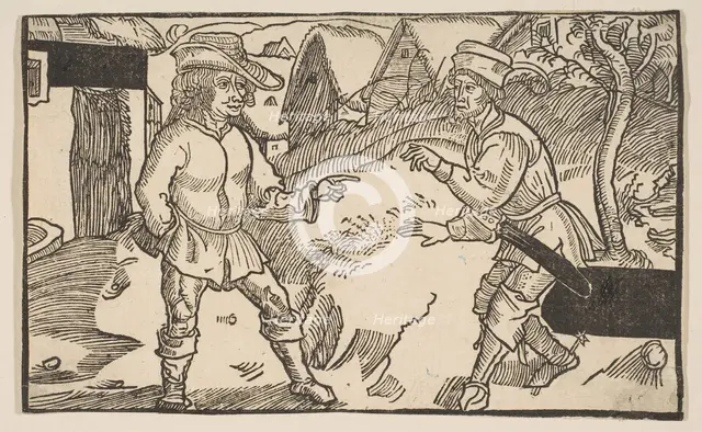 Heauton Timouroumenos, from The Comedies of Terence, 19th century reprint.n.d. Creator: Albrecht Durer.