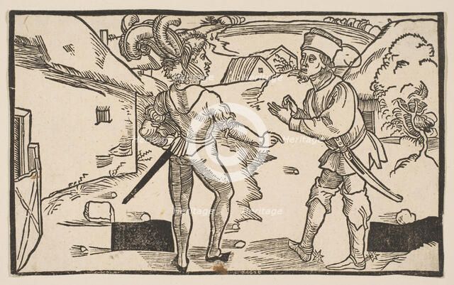 Heauton Timouroumenos, from The Comedies of Terence, 19th century reprint.n.d. Creator: Albrecht Durer.