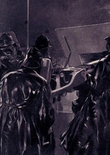 "Heave-To!" A British Patrol-boat Stopping a Suspect Vessel 1916. Creator: Unknown