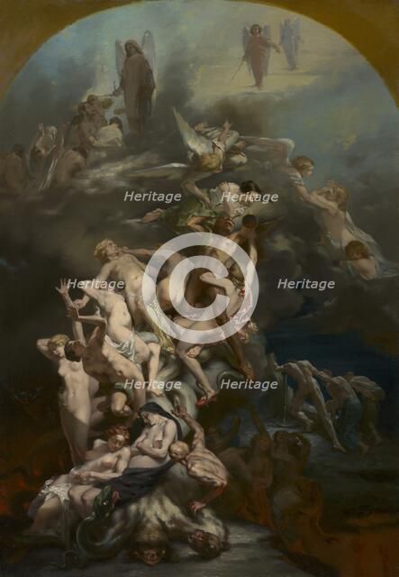 Heaven and Hell, c. 1850. Creator: Octave Tassaert (French, 1800-1874).
