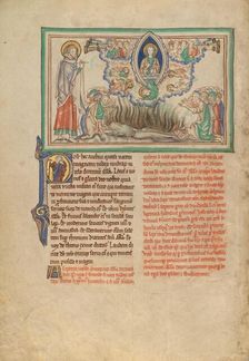 Heavenly Praise of the Victor over the Harlot; Dyson Perrins Apocalypse, about 1255-1260. Creator: Unknown