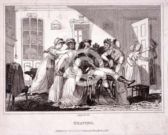 'Heaving', 1816. Artist: Anon