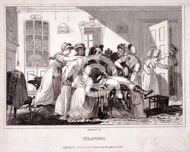 'Heaving', 1816. Artist: Anon
