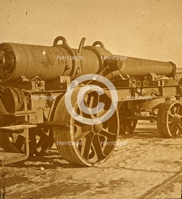 Heavy artillery, 1917 Offensive. Artist: Unknown.