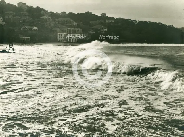 Heavy seas at Balmoral, c1950. Creator: Unknown.